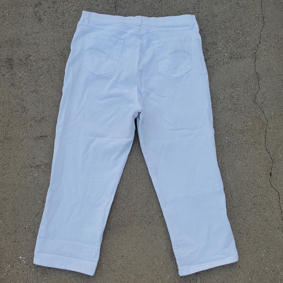 Gloria Vanderbilt White Missy Jeans sz 14 - Picture 8 of 9
